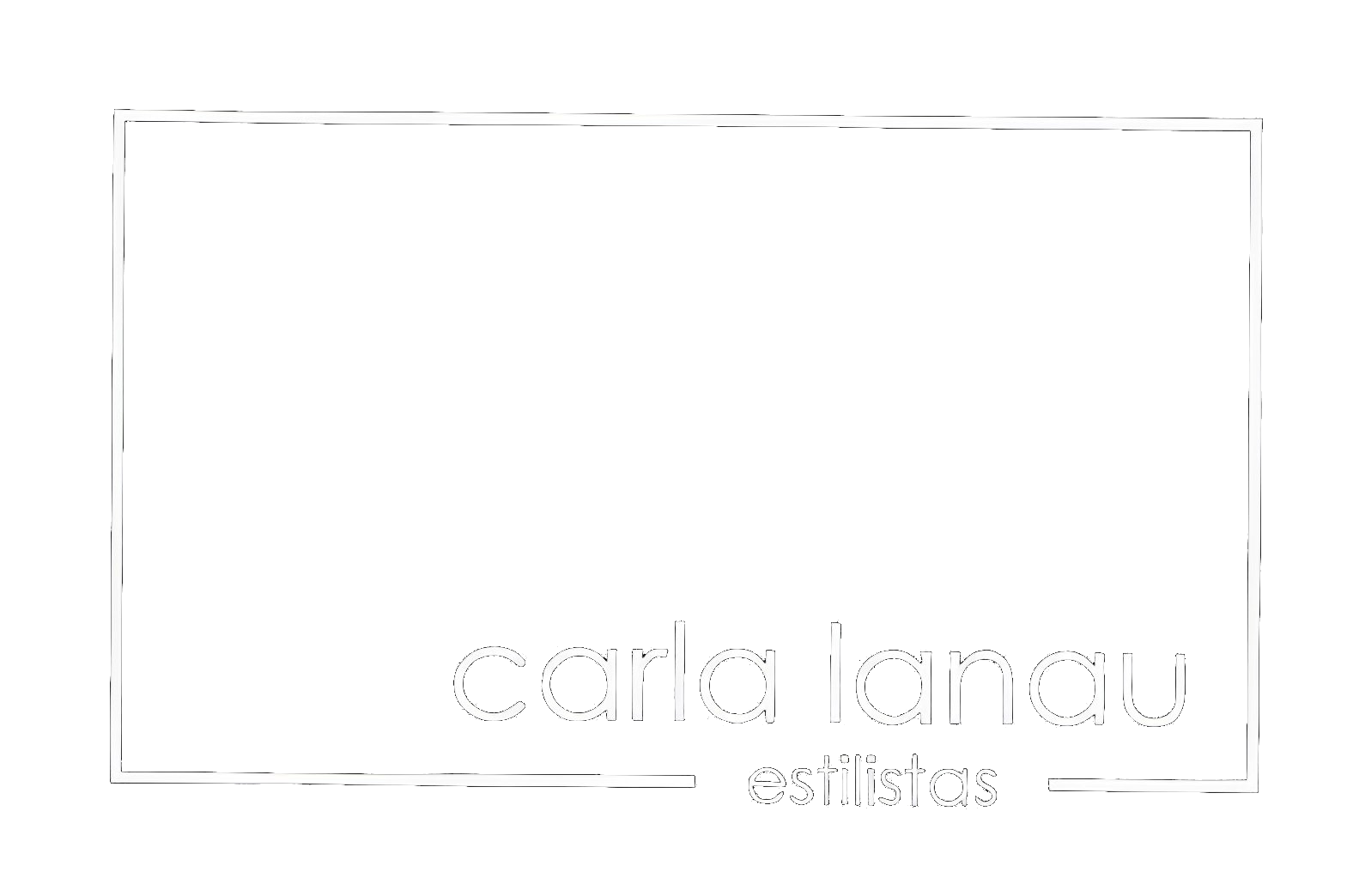 Logo de Carla Lanau en blanco